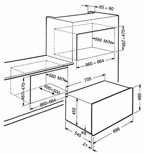 Духовой шкаф Смег S890BMFR7 фото 2 в Краснодаре Духовой шкаф Smeg S890BMFR7 фото 2 в Краснодаре