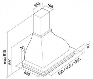 Вытяжка Фалмек Iris Malizia 120 (600) S мореный дуб фото 4 в Краснодаре Вытяжка Falmec Iris Malizia 120 (600) S мореный дуб фото 4 в Краснодаре