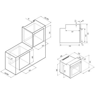Электрический духовой шкаф Крона MARMO 45 BL фото 3 в Краснодаре Электрический духовой шкаф KRONA MARMO 45 BL фото 3 в Краснодаре