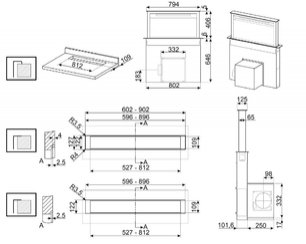 Встраиваемая вытяжка Смег KDD90CNE фото 4 в Краснодаре Встраиваемая вытяжка Smeg KDD90CNE фото 4 в Краснодаре