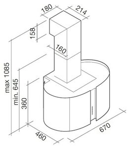 Вытяжка Falmec Mirabilia 67 Torcello Vetro (800) ECP фото 3 в Краснодаре