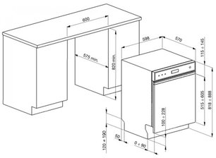 Посудомоечная машина Смег PLA6442X2 фото 3 в Краснодаре Посудомоечная машина Smeg PLA6442X2 фото 3 в Краснодаре