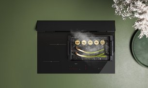Варочная панель с вытяжкой Фалмек BRERA 75 VETRO NERO фото 2 в Краснодаре Варочная панель с вытяжкой Falmec BRERA 75 VETRO NERO фото 2 в Краснодаре