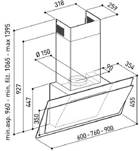 Вытяжка Кертинг KHC 67070 GW фото 4 в Краснодаре Вытяжка Korting KHC 67070 GW фото 4 в Краснодаре