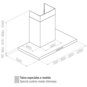 Вытяжка Пандо P-401/80 IX 1250 ECO SEC фото 3 в Краснодаре Вытяжка Pando P-401/80 IX 1250 ECO SEC фото 3 в Краснодаре