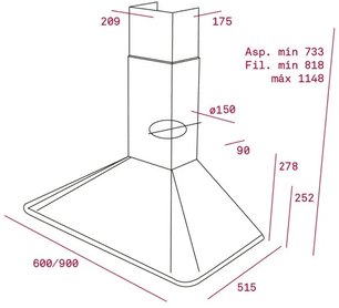 Вытяжка Тека DOS 90 BEIGE-BRASS фото 2 в Краснодаре Вытяжка Teka DOS 90 BEIGE-BRASS фото 2 в Краснодаре
