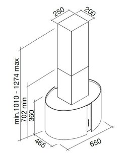 Вытяжка Фалмек Mirabilia isola 65 New York Vetro (800) ECP фото 3 в Краснодаре Вытяжка Falmec Mirabilia isola 65 New York Vetro (800) ECP фото 3 в Краснодаре