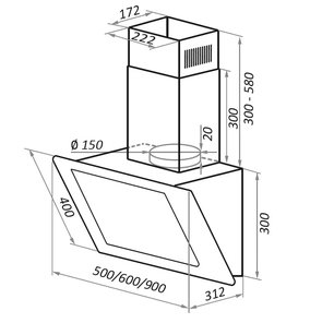 Кухонная вытяжка MAUNFELD Jantar Push 60 черный фото 4 в Краснодаре Кухонная вытяжка MAUNFELD Jantar Push 60 черный фото 4 в Краснодаре