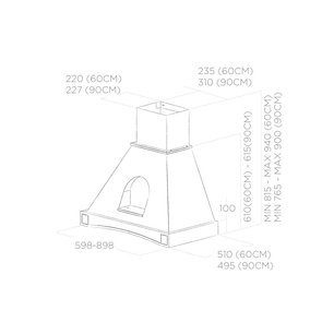 Вытяжка ELICA MENSOLA WH/A/90 FRASSINO фото 4 в Краснодаре Вытяжка ELICA MENSOLA WH/A/90 FRASSINO фото 4 в Краснодаре