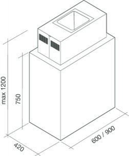 Вытяжка Фалмек Laguna isola 60 vetro (800) Bianca STEC фото 4 в Краснодаре Вытяжка Falmec Laguna isola 60 vetro (800) Bianca STEC фото 4 в Краснодаре