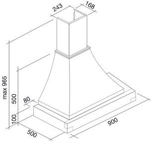 Вытяжка Фалмек Ninfea Gardenia 90 (600) S мореный дуб фото 3 в Краснодаре Вытяжка Falmec Ninfea Gardenia 90 (600) S мореный дуб фото 3 в Краснодаре