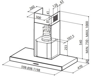 Вытяжка Фабер STILO/SP SRM X A60 фото 4 в Краснодаре Вытяжка Faber STILO/SP SRM X A60 фото 4 в Краснодаре