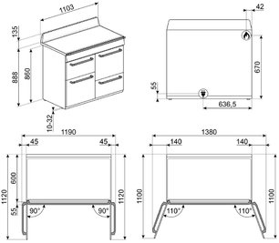 Варочный центр Smeg TR4110X-1 фото 4 в Краснодаре