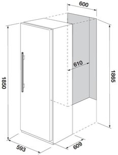 Встраиваемый холодильник Fulgor Milano FRSI 401 FED X фото 3 в Краснодаре