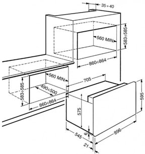 Духовой шкаф Смег S890MF-8 фото 2 в Краснодаре Духовой шкаф Smeg S890MF-8 фото 2 в Краснодаре