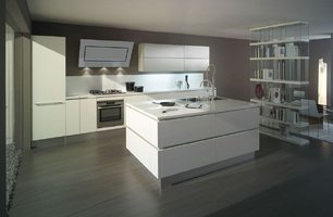Вытяжка Falmec Quasar 80 Vetro (800) stec white фото 4 в Краснодаре
