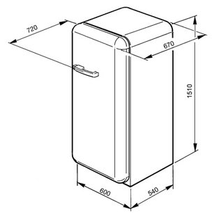Холодильник Смег CVB20RNE фото 4 в Краснодаре Холодильник Smeg CVB20RNE фото 4 в Краснодаре