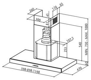 Вытяжка Фабер STILO/SP X A120 фото 2 в Краснодаре Вытяжка Faber STILO/SP X A120 фото 2 в Краснодаре