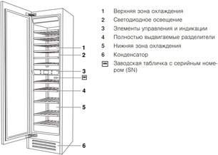 Встраиваемый винный шкаф V-Zug WineCooler V6000 Supreme WC6T-51097 L фото 2 в Краснодаре Встраиваемый винный шкаф V-Zug WineCooler V6000 Supreme WC6T-51097 L фото 2 в Краснодаре