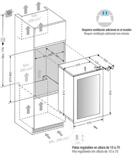 Встраиваемый винный шкаф Pando PVMAP 88-49 PAR фото 3 в Краснодаре