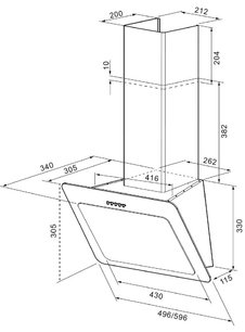 Вытяжка Krona Liva 500 black PB фото 2 в Краснодаре Вытяжка Krona Liva 500 black PB фото 2 в Краснодаре