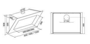 Вытяжка Фалмек Quasar 60 Vetro (800) stec white фото 3 в Краснодаре Вытяжка Falmec Quasar 60 Vetro (800) stec white фото 3 в Краснодаре
