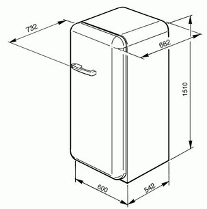 Холодильник Смег FAB10HRIT фото 3 в Краснодаре Холодильник Smeg FAB10HRIT фото 3 в Краснодаре