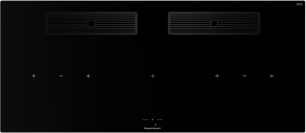 Индукционная варочная поверхность с вытяжкой Kuppersbusch KMI 12850.0 SR-S Black Chrome фото в Краснодаре