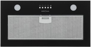 Встраиваемая вытяжка Krona LUISA 600 GLASS BLACK PB фото в Краснодаре