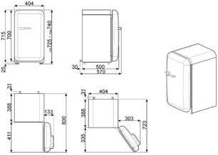 Холодильник Смег FAB10RWH2 фото 3 в Краснодаре Холодильник Smeg FAB10RWH2 фото 3 в Краснодаре