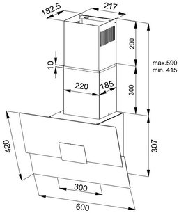 Вытяжка Кертинг KHC 66373 BXGN фото 4 в Краснодаре Вытяжка Korting KHC 66373 BXGN фото 4 в Краснодаре