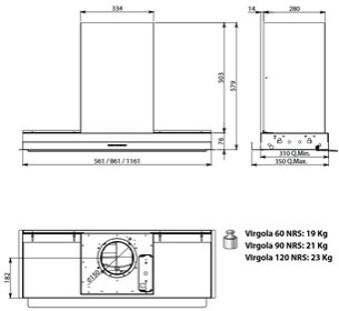 Встраиваемая вытяжка Фалмек VIRGOLA TOUCH NRS 60 фото 2 в Краснодаре Встраиваемая вытяжка Falmec VIRGOLA TOUCH NRS 60 фото 2 в Краснодаре