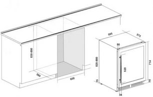 Винный шкаф Climadiff CLE51 фото 3 в Краснодаре
