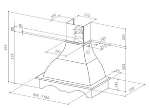 Вытяжка Фабер WEST 90 корпус белый фото 3 в Краснодаре Вытяжка Faber WEST 90 корпус белый фото 3 в Краснодаре