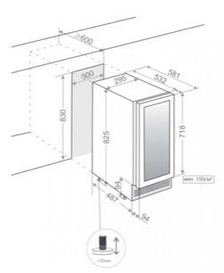 Встраиваемый винный шкаф Пандо PVZB 30-16XR фото 3 в Краснодаре Встраиваемый винный шкаф Pando PVZB 30-16XR фото 3 в Краснодаре