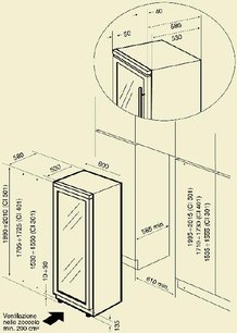 Винный шкаф IP CI 401CFX D фото 2 в Краснодаре