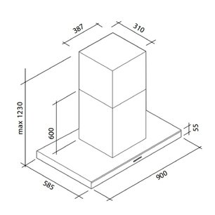 Вытяжка Фалмек ZENITH NRS ISOLA 90 фото 4 в Краснодаре Вытяжка Falmec ZENITH NRS ISOLA 90 фото 4 в Краснодаре