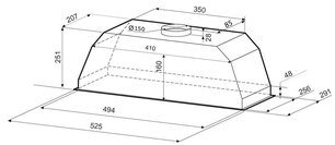 Вытяжка Krona AMELI 600 BLACK PB фото 2 в Краснодаре Вытяжка Krona AMELI 600 BLACK PB фото 2 в Краснодаре