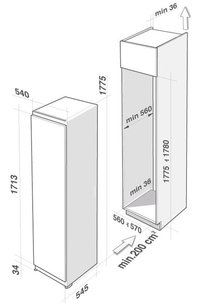 Встраиваемый холодильник Де Дитрих DRS1332J фото 2 в Краснодаре Встраиваемый холодильник De Dietrich DRS1332J фото 2 в Краснодаре