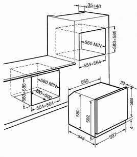 Духовой шкаф Смег SF750POL фото 2 в Краснодаре Духовой шкаф Smeg SF750POL фото 2 в Краснодаре
