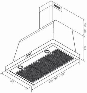 Вытяжка Лофра DOLCEVITA 120 Inox фото 2 в Краснодаре Вытяжка Lofra DOLCEVITA 120 Inox фото 2 в Краснодаре