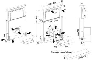 Встраиваемая вытяжка Фалмек Down Draft 120 ix ECP фото 4 в Краснодаре Встраиваемая вытяжка Falmec Down Draft 120 ix ECP фото 4 в Краснодаре