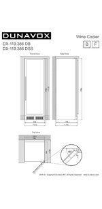 Винный шкаф Дунавокс DX-119.386DSS фото 2 в Краснодаре Винный шкаф Dunavox DX-119.386DSS фото 2 в Краснодаре