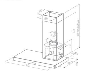 Вытяжка Фабер Stilo DX/SP A90, правая фото 3 в Краснодаре Вытяжка Faber Stilo DX/SP A90, правая фото 3 в Краснодаре