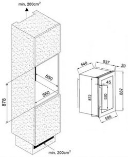 Винный шкаф Climadiff CLI45 фото 3 в Краснодаре