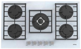 Газовая стеклянная варочная панель Korting HGG 9835 CTW Газовая стеклянная варочная панель Korting HGG 9835 CTW