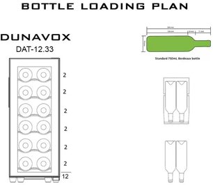 Винный шкаф Дунавокс DAFT-12.33 фото 3 в Краснодаре Винный шкаф Dunavox DAFT-12.33 фото 3 в Краснодаре