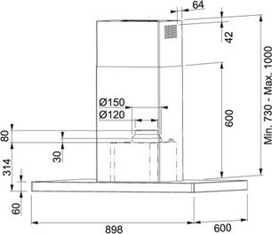 Вытяжка Франке FCR 925 I TC BK XS фото 2 в Краснодаре Вытяжка Franke FCR 925 I TC BK XS фото 2 в Краснодаре