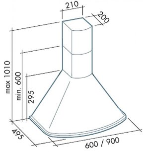 Вытяжка Фалмек Afrodite 60 ix (450) S фото 2 в Краснодаре Вытяжка Falmec Afrodite 60 ix (450) S фото 2 в Краснодаре