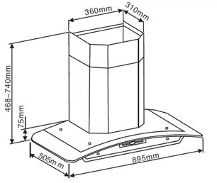 Вытяжка Зигмунд Штайн K 246.91 S фото 2 в Краснодаре Вытяжка Zigmund Shtain K 246.91 S фото 2 в Краснодаре